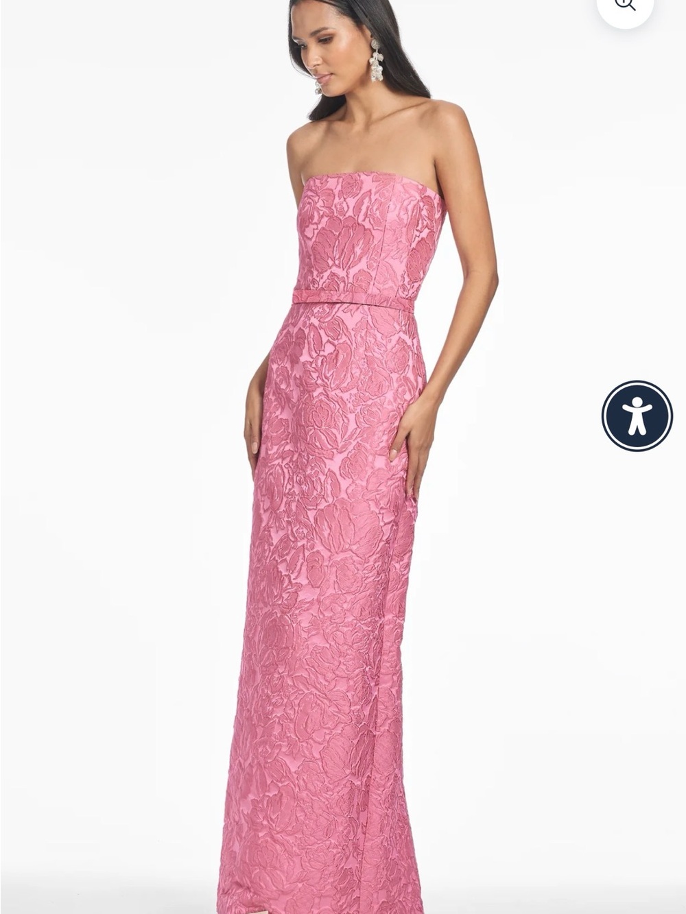 Sachin and Babi Rose Pink Sophia Evening Gown